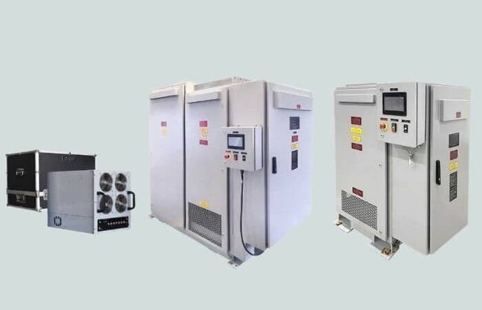 Universal Load Banks manufacturer product presentation of resistive-reactive test equipment. Manufacturer product illustration.