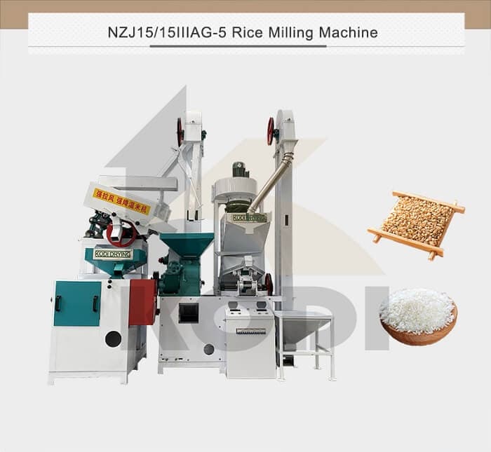 KODI NZJ15/15IIIAG-5 Combined Rice Milling Machine