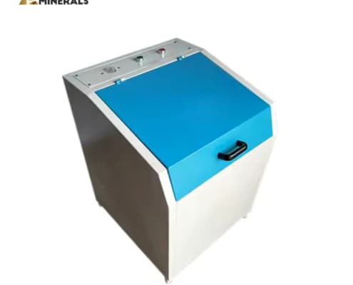 Laboratory sample pulverizer reference pictured on the Rukton Minerals product page.