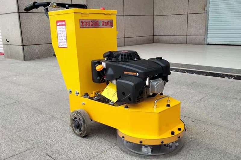 Tianhua walk-behind marking remover with a guarded cutting head and engine. Reference equipment photograph.