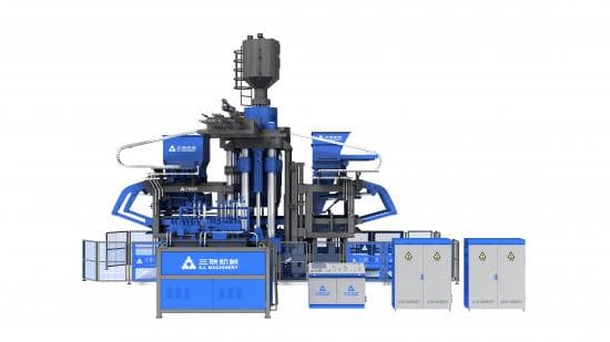 SLST servo vibropress with feeding and control equipment. Reference equipment photograph.