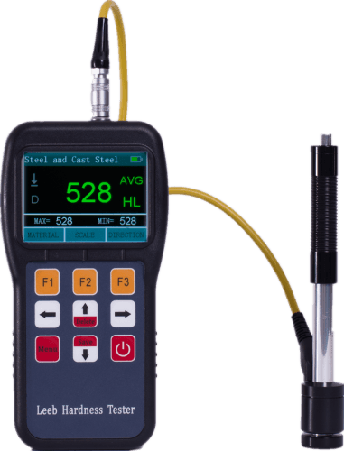 Leeb190 handheld Leeb hardness tester with an impact probe. Reference equipment photograph.