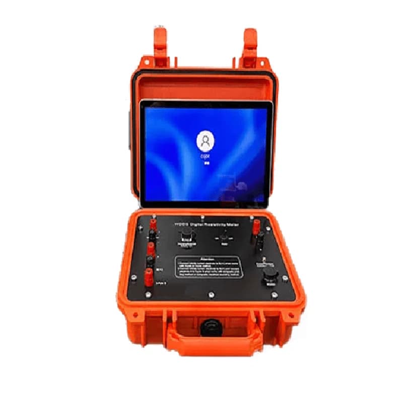 Geotech WDDS instrument in an orange case with tablet display