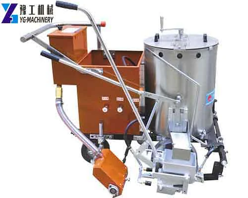 YG-380 thermoplastic marking machine with material tank, bead box and handle