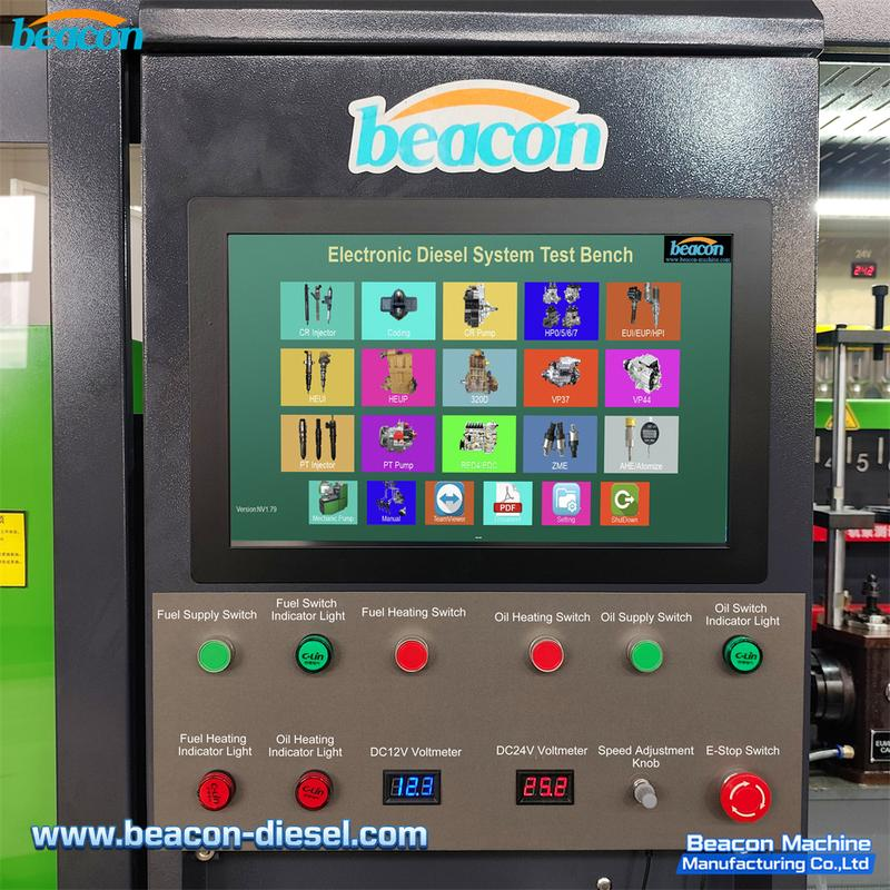 Beacon CR910 touchscreen and fuel and oil controls