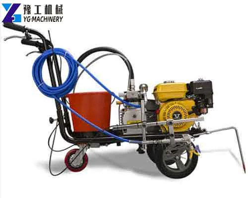 YG-8S single-gun marking reference with engine, hose and paint intake