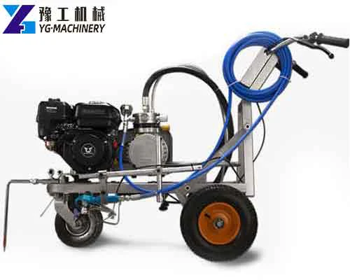 Alternative YG-8S single-gun hand-push marker with engine and coiled hose