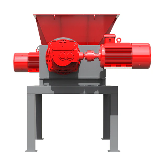 TD-family motor and reducer rendering from Harden. This series illustration does not establish the exact motors or support arrangement supplied with a TD912 order.