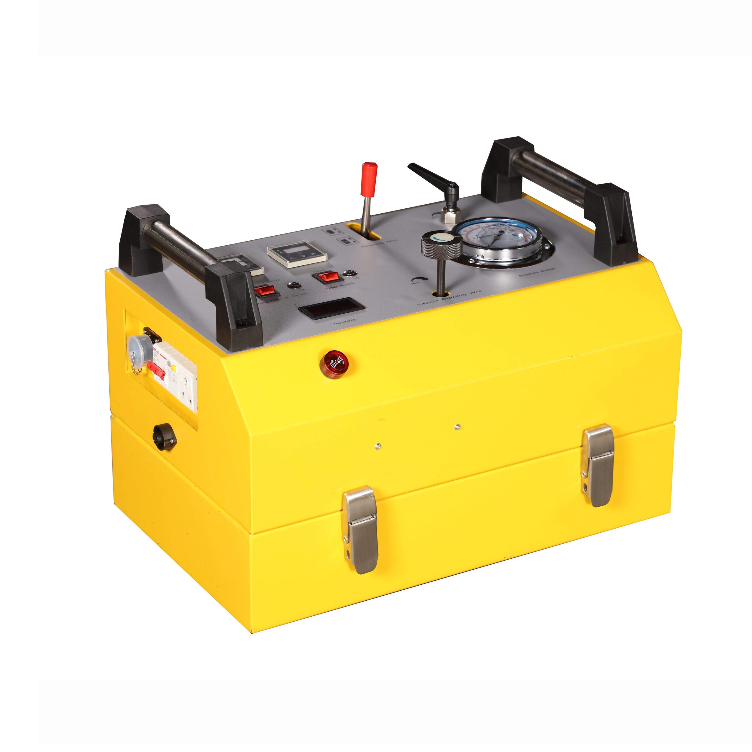 Yellow enclosed hydraulic power and control unit for the WD160B