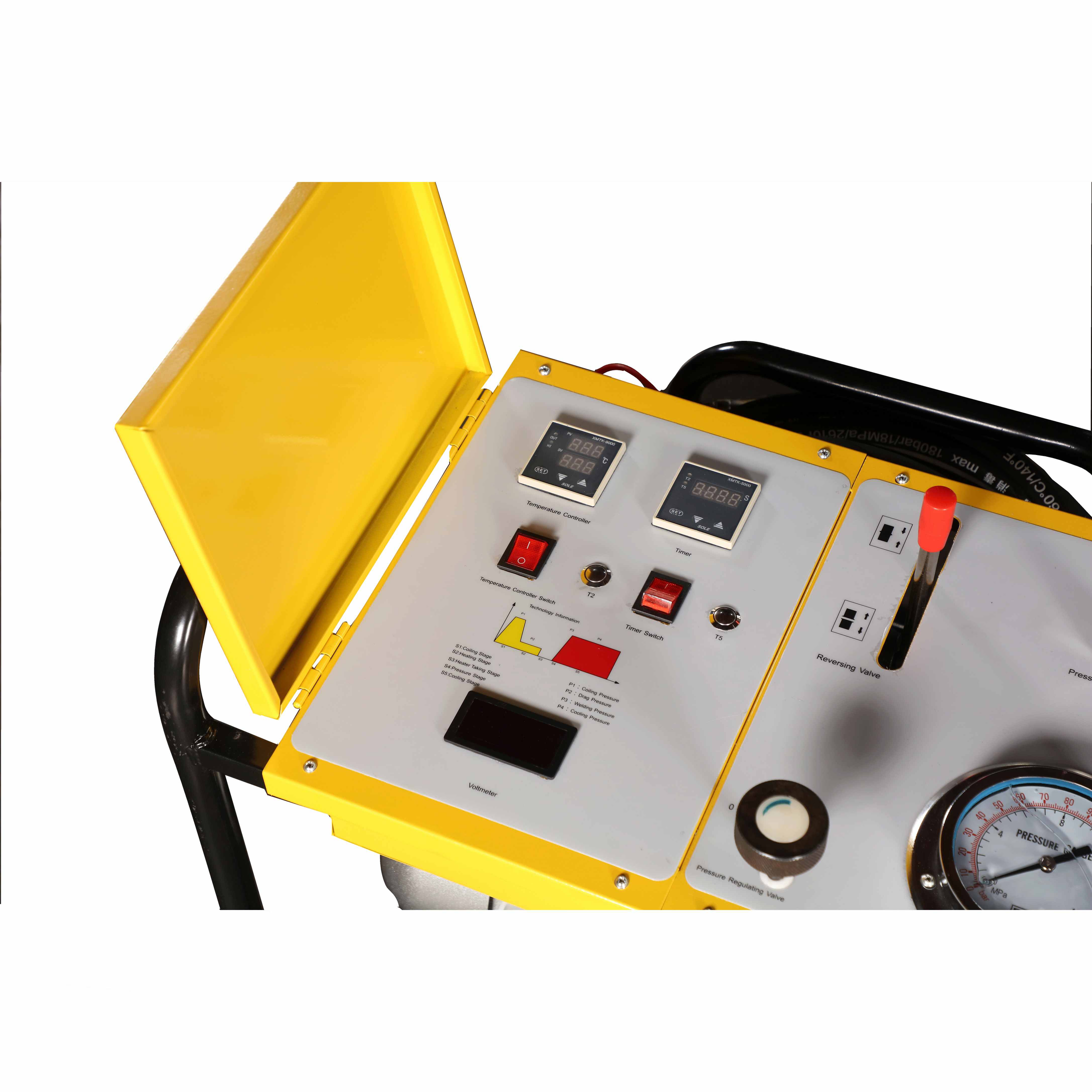 WD315A hydraulic-unit control panel with temperature controller, timer and pressure gauge