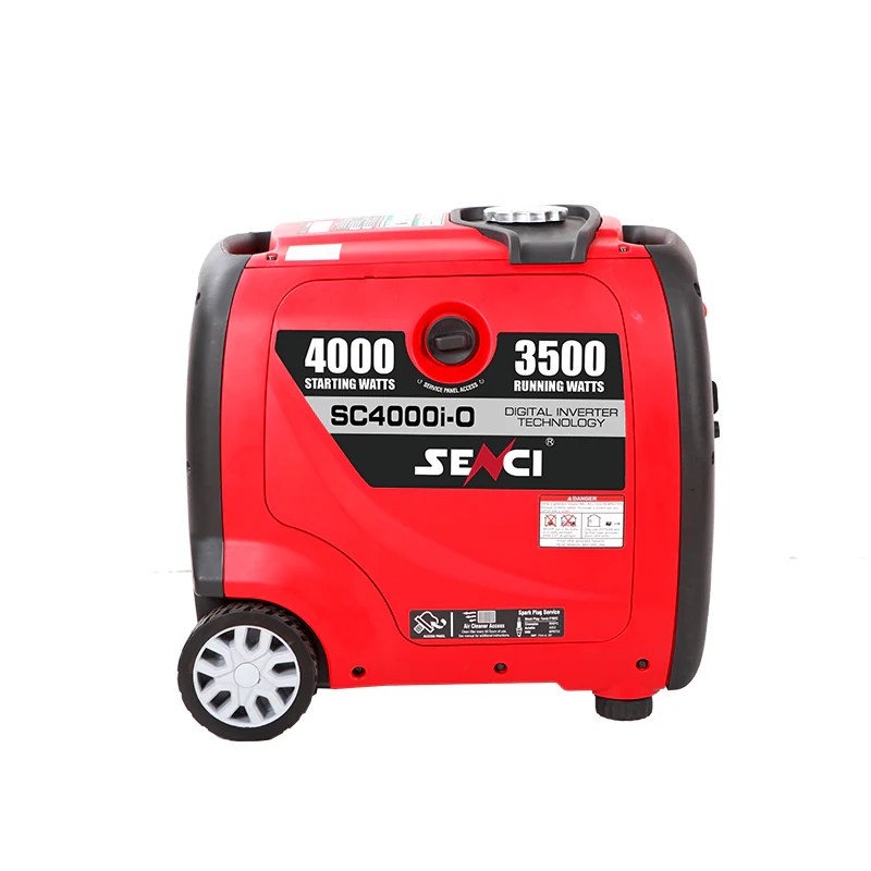 SENCI SC4000i product-page gallery photograph visibly marked SC4000i-O; related-series variant reference. Confirm the ordered model, sockets and fuel equipment.