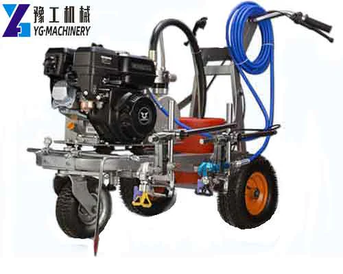 Alternative YG-8D cold-paint marking reference with engine, hose and spray-gun assembly