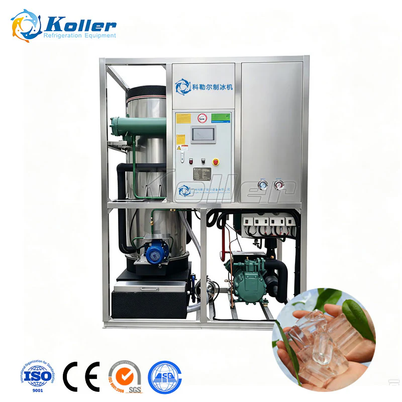 Koller TV50 manufacturer gallery view identified as the stainless-frame tube-ice machine.