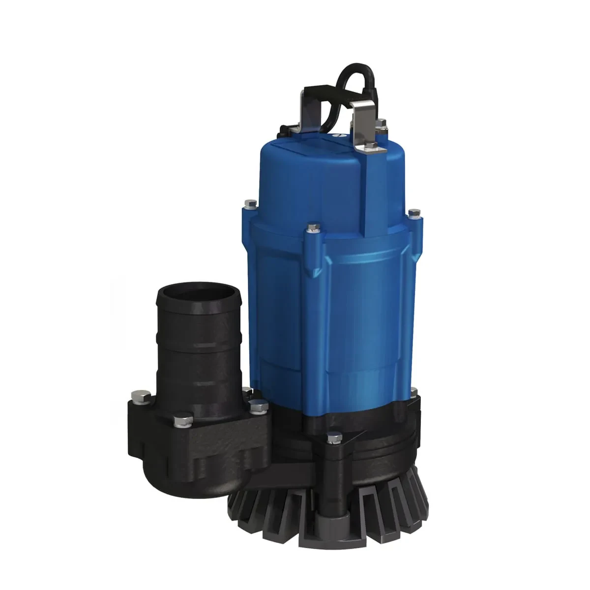 Blue MEUDY FSM3.75-family drainage pump with large side outlet and intake strainer